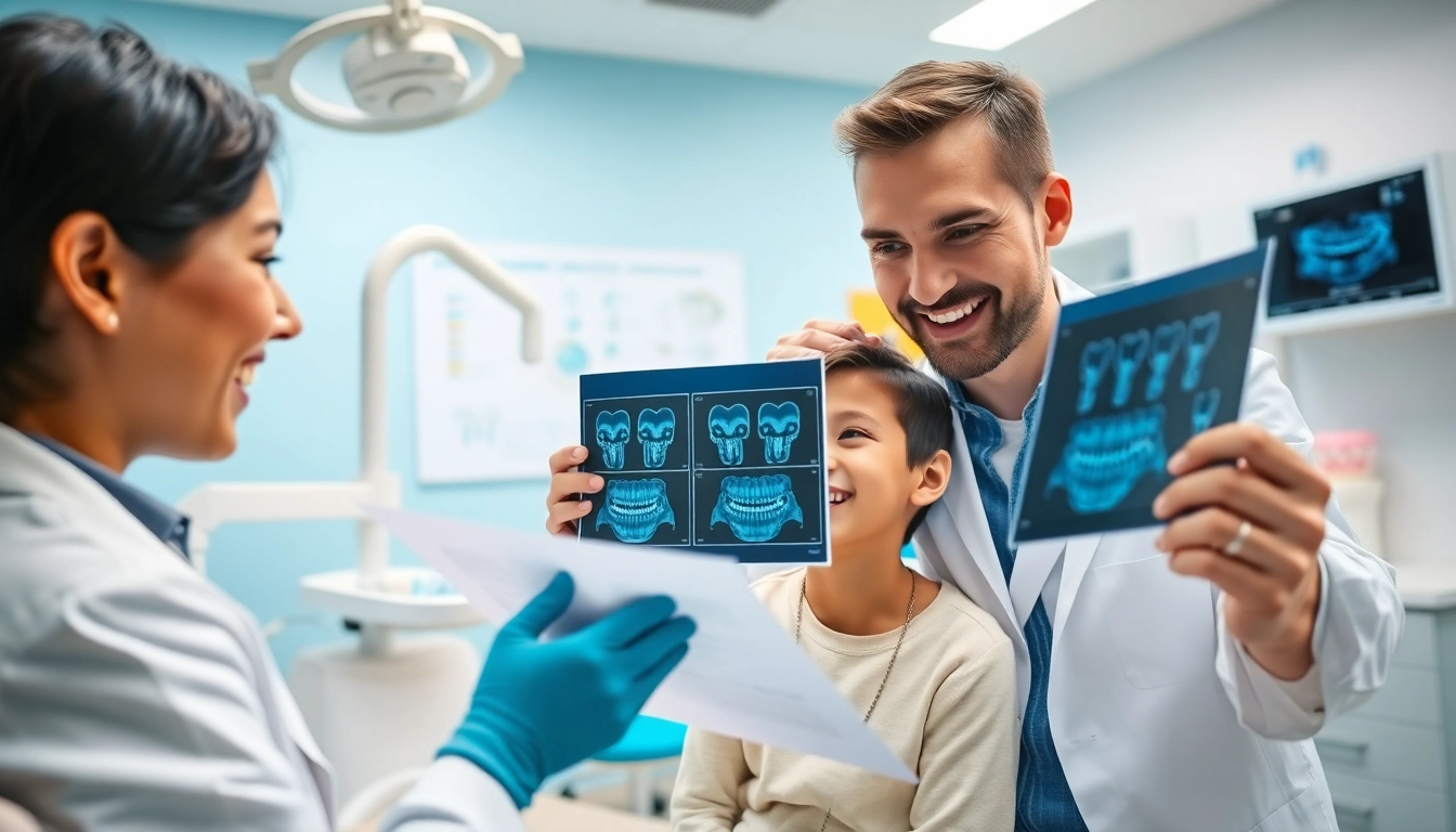 Interact with an orthodontist Myrtle Beach in a modern clinic, showcasing personalized care.