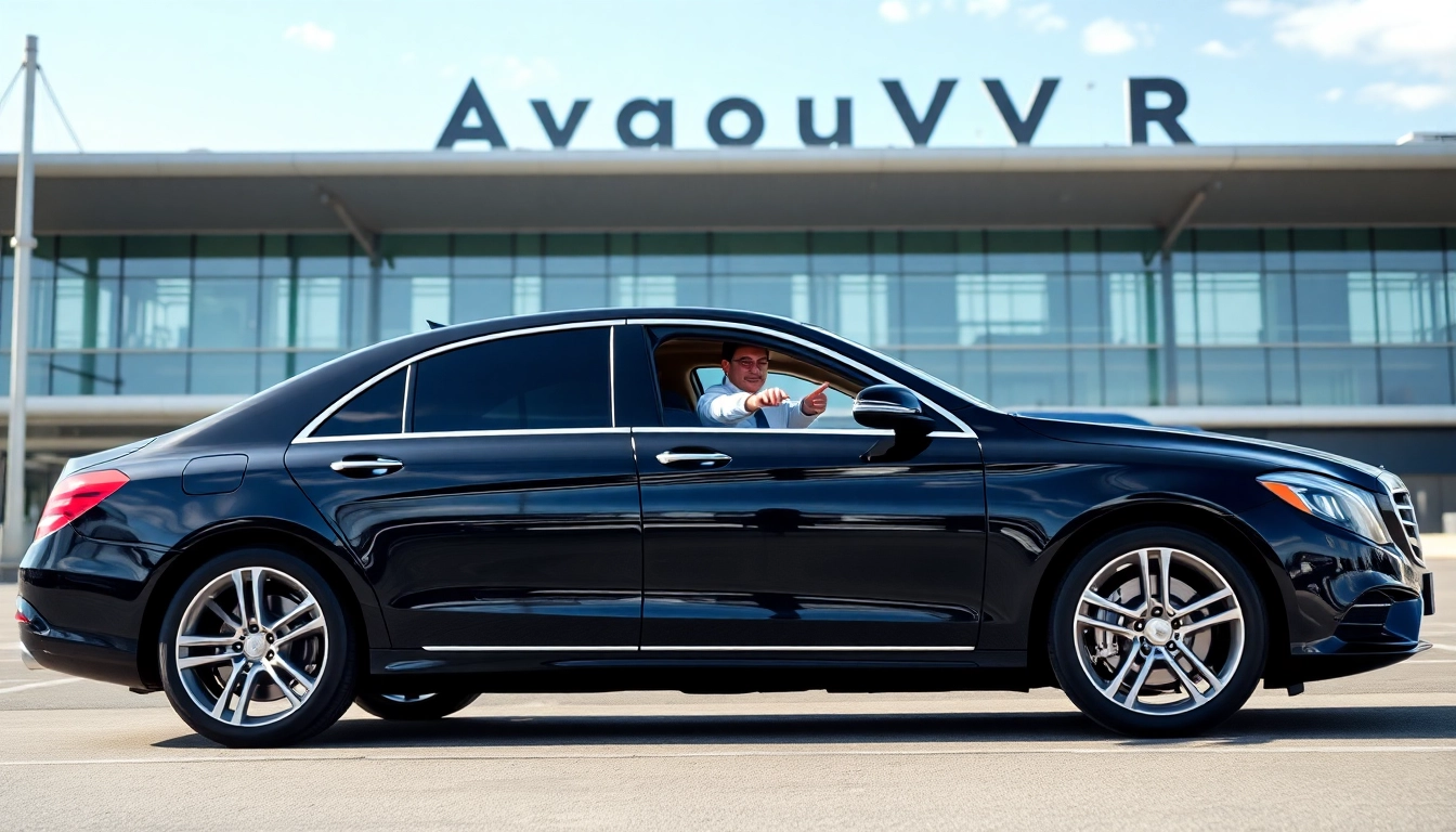 Reliable car service to Vancouver airport with a luxury vehicle and professional driver.